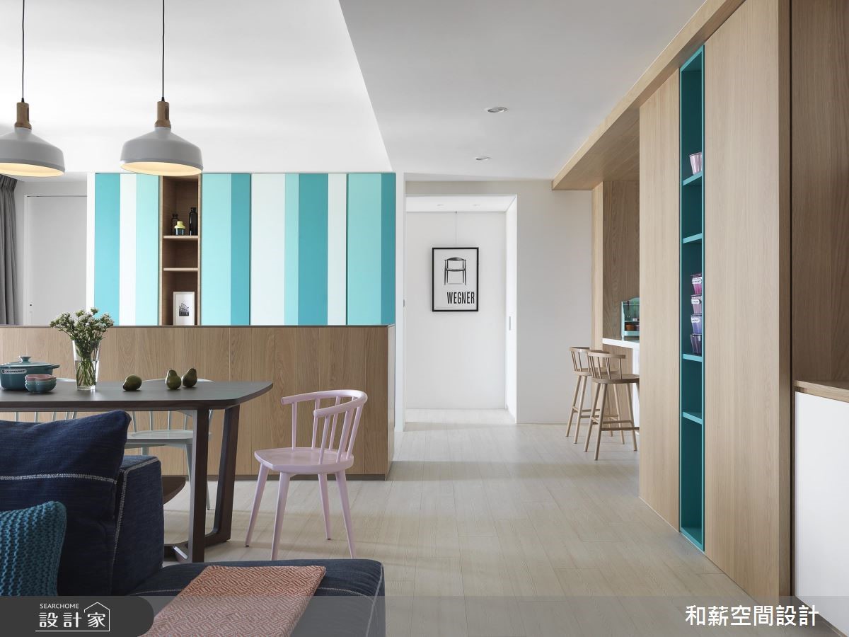 41 坪中古屋，設計師以北歐風替空間定調，將原格局隔